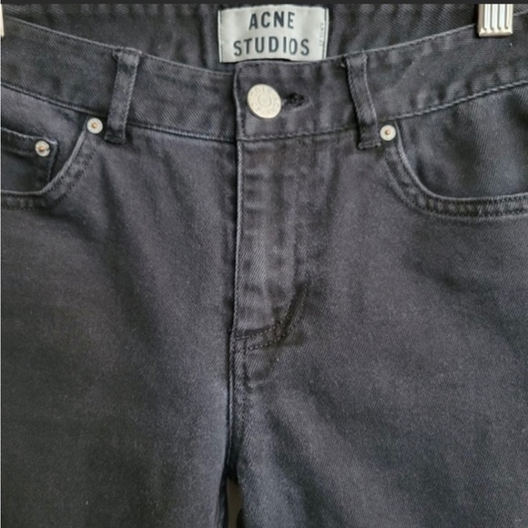 Acne Studios Skin 5 Black Wash Skinny Jeans, US 25 - Picture 5 of 6